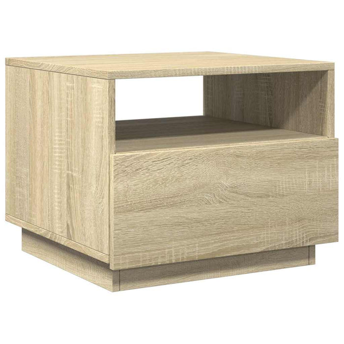 Măsuță de cafea cu lumini LED, stejar sonoma, 50x49x40 cm - WALTI WALTI