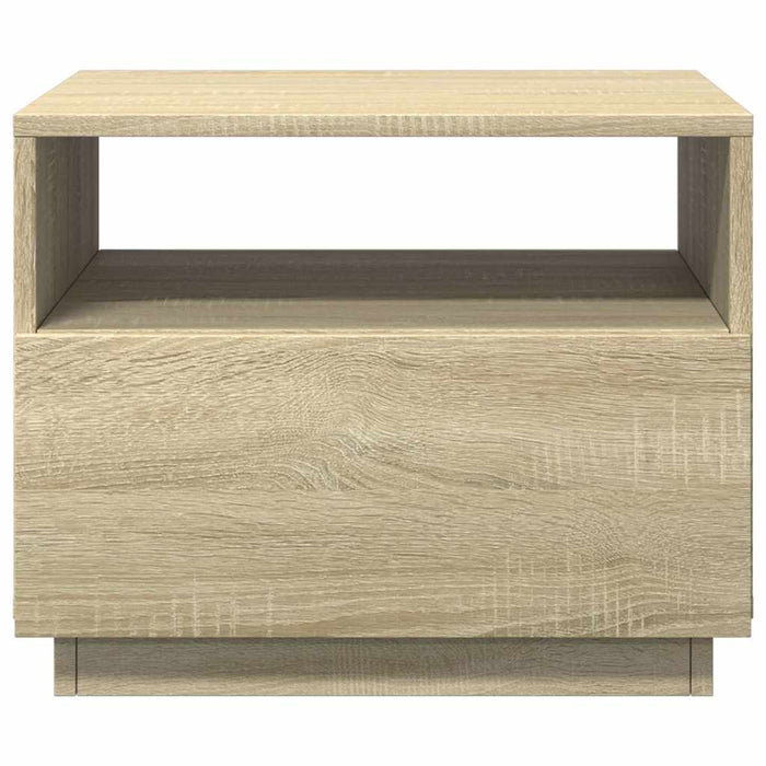 Măsuță de cafea cu lumini LED, stejar sonoma, 50x49x40 cm - WALTI WALTI