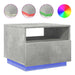 Măsuță de cafea cu lumini LED, gri beton, 50x49x40 cm - WALTI WALTI