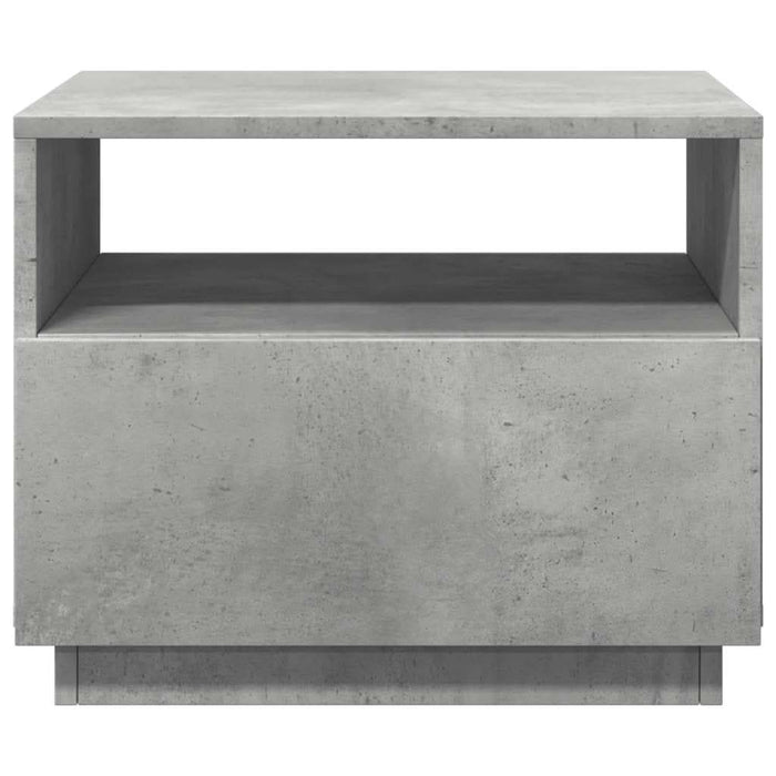 Măsuță de cafea cu lumini LED, gri beton, 50x49x40 cm - WALTI WALTI