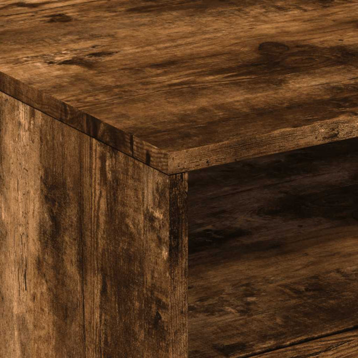 Măsuță de cafea cu lumini LED, stejar fumuriu, 50x49x40 cm - WALTI WALTI