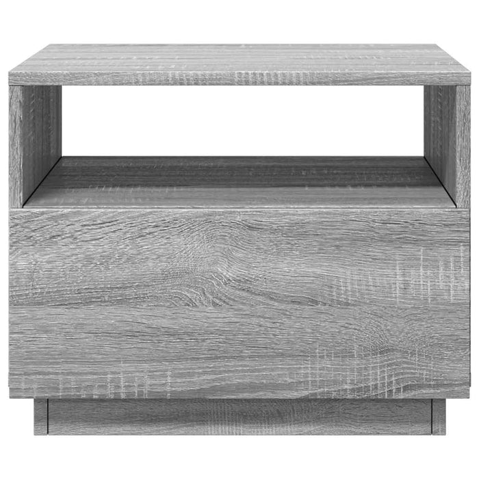 Măsuță de cafea cu lumini LED, gri sonoma, 50x49x40 cm - WALTI WALTI
