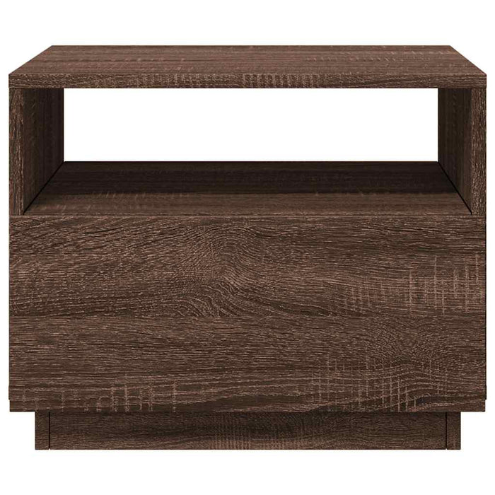 Măsuță de cafea cu lumini LED, stejar maro, 50x49x40 cm - WALTI WALTI