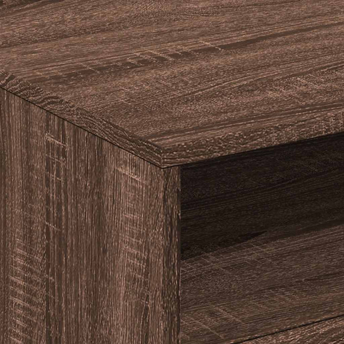 Măsuță de cafea cu lumini LED, stejar maro, 50x49x40 cm - WALTI WALTI