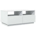 Măsuță de cafea cu lumini LED, alb, 90x49x40 cm - WALTI WALTI