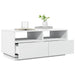 Măsuță de cafea cu lumini LED, alb, 90x49x40 cm - WALTI WALTI