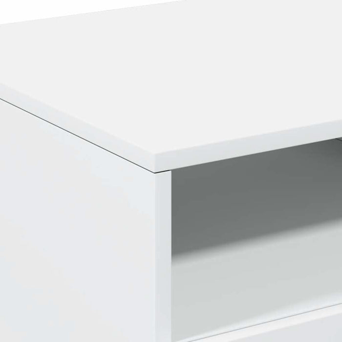 Măsuță de cafea cu lumini LED, alb, 90x49x40 cm - WALTI WALTI