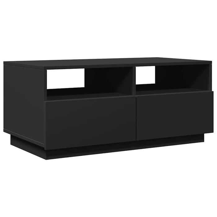 Măsuță de cafea cu lumini LED, negru, 90x49x40 cm - WALTI WALTI