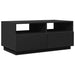 Măsuță de cafea cu lumini LED, negru, 90x49x40 cm - WALTI WALTI