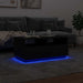 Măsuță de cafea cu lumini LED, negru, 90x49x40 cm - WALTI WALTI