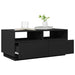 Măsuță de cafea cu lumini LED, negru, 90x49x40 cm - WALTI WALTI