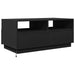 Măsuță de cafea cu lumini LED, negru, 90x49x40 cm - WALTI WALTI