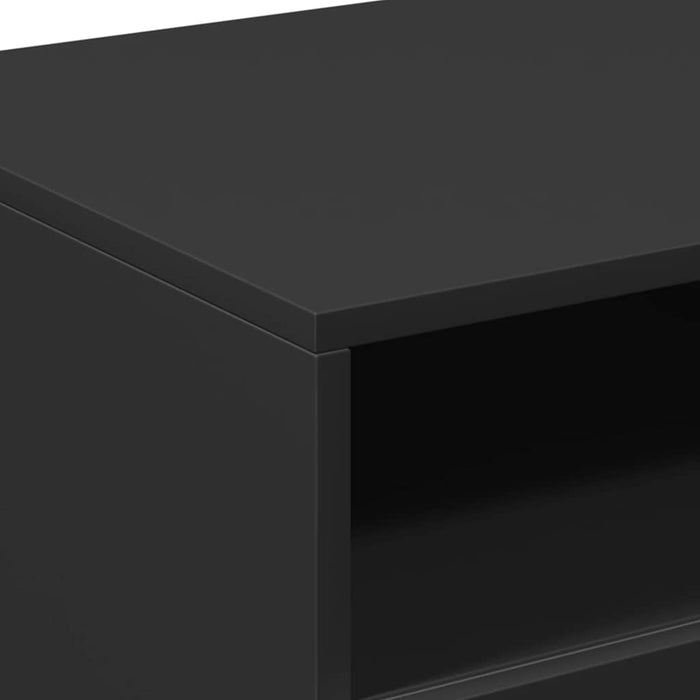 Măsuță de cafea cu lumini LED, negru, 90x49x40 cm - WALTI WALTI