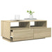 Măsuță de cafea cu lumini LED, stejar sonoma, 90x49x40 cm - WALTI WALTI