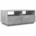 Măsuță de cafea cu lumini LED, gri beton, 90x49x40 cm - WALTI WALTI