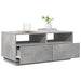 Măsuță de cafea cu lumini LED, gri beton, 90x49x40 cm - WALTI WALTI