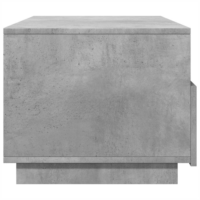 Măsuță de cafea cu lumini LED, gri beton, 90x49x40 cm - WALTI WALTI