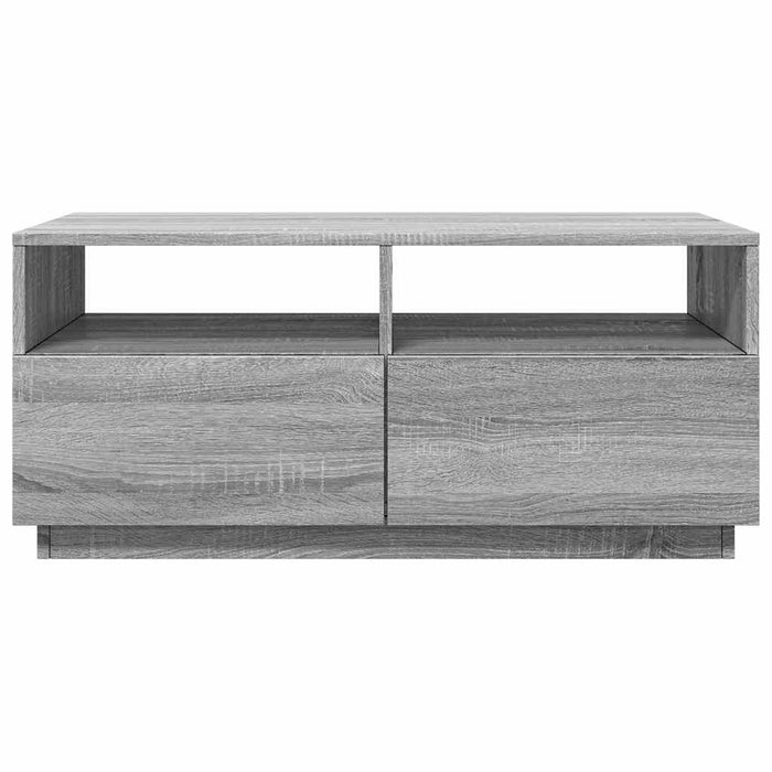 Măsuță de cafea cu lumini LED, gri sonoma, 90x49x40 cm WALTI