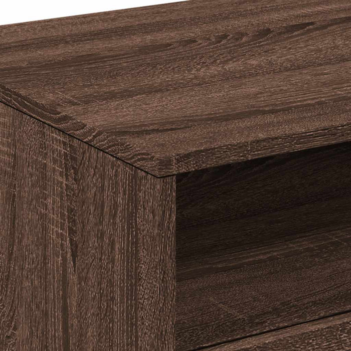 Măsuță de cafea cu lumini LED, stejar maro, 90x49x40 cm - WALTI WALTI
