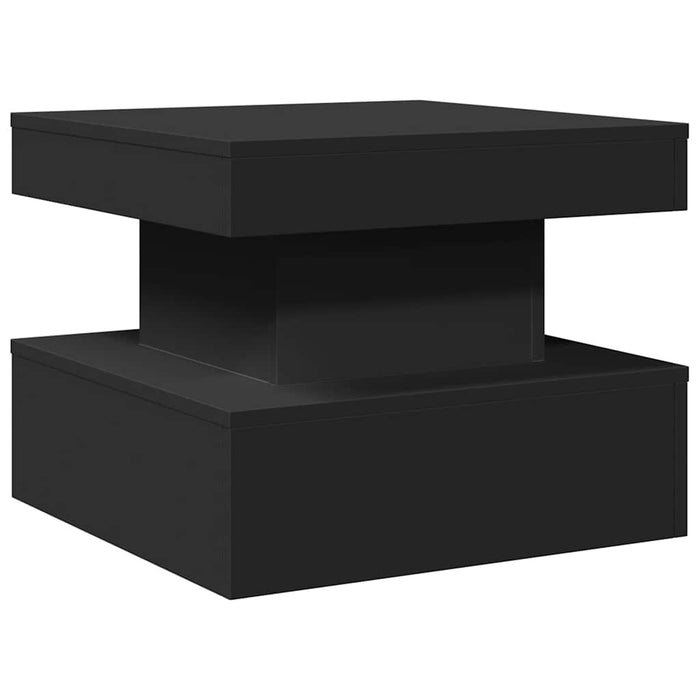 Măsuță de cafea cu lumini LED, negru, 50x50x40 cm - WALTI WALTI