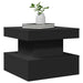 Măsuță de cafea cu lumini LED, negru, 50x50x40 cm - WALTI WALTI