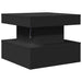 Măsuță de cafea cu lumini LED, negru, 50x50x40 cm - WALTI WALTI