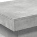 Măsuță de cafea cu lumini LED, gri beton, 50x50x40 cm - WALTI WALTI