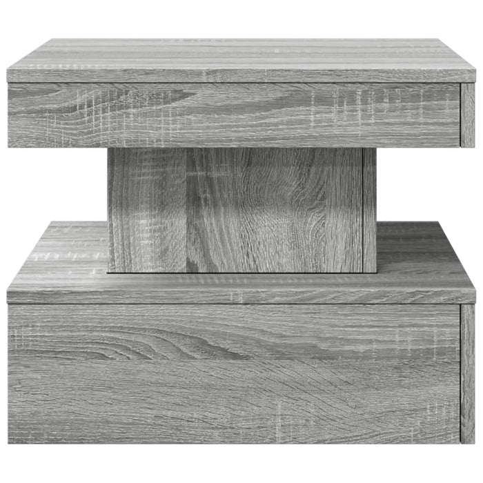 Măsuță de cafea cu lumini LED, gri sonoma, 50x50x40 cm - WALTI WALTI