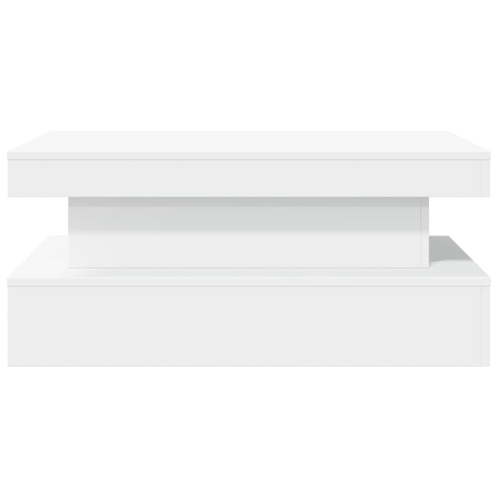 Măsuță de cafea cu lumini LED, alb, 90x50x40 cm - WALTI WALTI