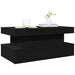 Măsuță de cafea cu lumini LED, negru, 90x50x40 cm - WALTI WALTI