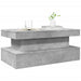 Măsuță de cafea cu lumini LED, gri beton, 90x50x40 cm - WALTI WALTI