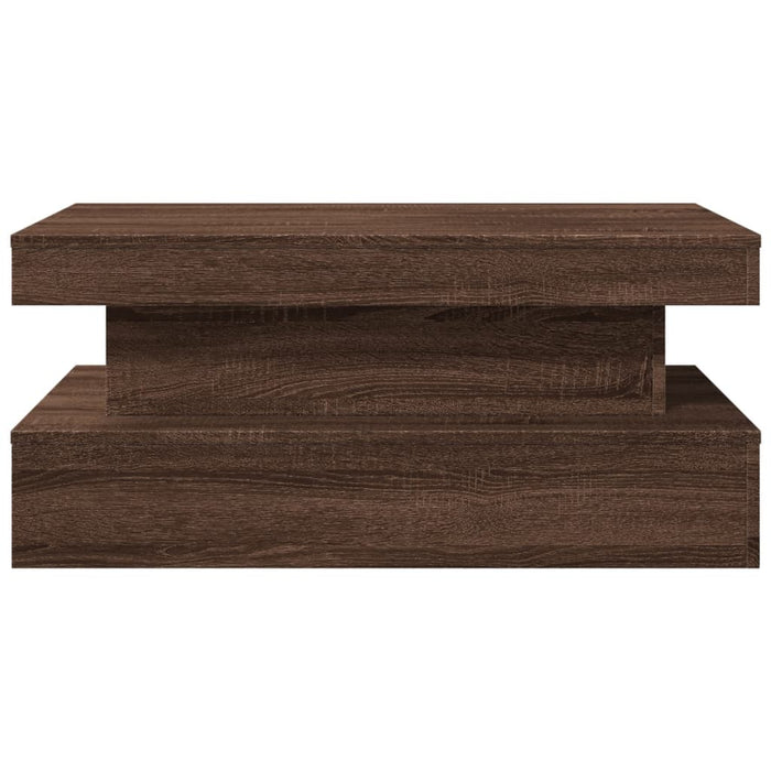 Măsuță de cafea cu lumini LED, stejar maro, 90x50x40 cm - WALTI WALTI