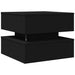 Măsuță de cafea cu lumini LED, negru, 50x50x40 cm - WALTI WALTI
