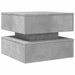 Măsuță de cafea cu lumini LED, gri beton, 50x50x40 cm - WALTI WALTI