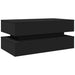 Măsuță de cafea cu lumini LED, negru, 90x50x40 cm - WALTI WALTI