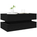 Măsuță de cafea cu lumini LED, negru, 90x50x40 cm - WALTI WALTI