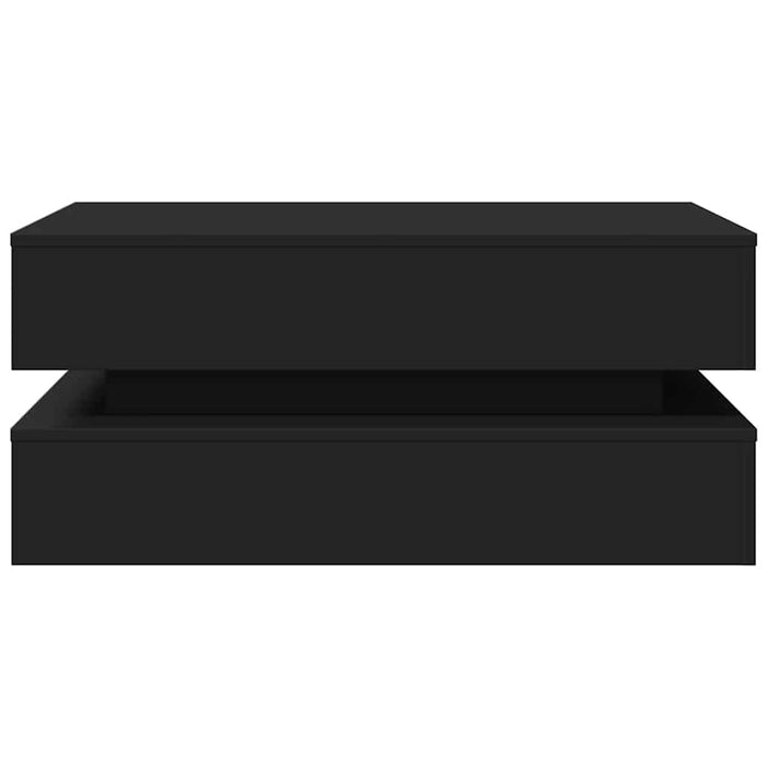 Măsuță de cafea cu lumini LED, negru, 90x50x40 cm - WALTI WALTI