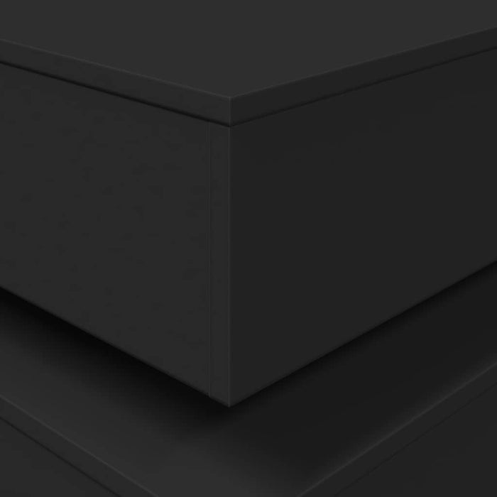 Măsuță de cafea cu lumini LED, negru, 90x50x40 cm - WALTI WALTI