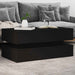 Măsuță de cafea cu lumini LED, negru, 90x50x40 cm - WALTI WALTI