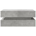 Măsuță de cafea cu lumini LED, gri beton, 90x50x40 cm - WALTI WALTI