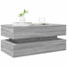 Măsuță de cafea cu lumini LED, gri sonoma, 90x50x40 cm - WALTI WALTI