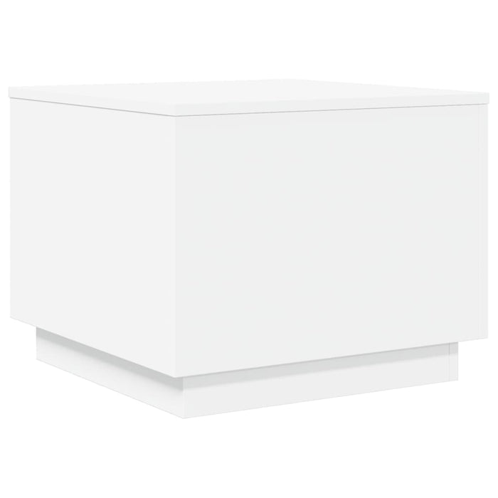 Măsuță de cafea cu lumini LED, alb, 50x50x40 cm - WALTI WALTI