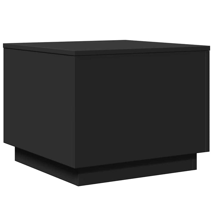 Măsuță de cafea cu lumini LED, negru, 50x50x40 cm - WALTI WALTI