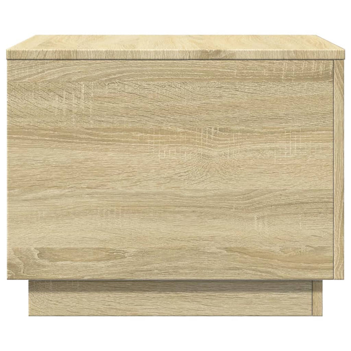 Măsuță de cafea cu lumini LED, stejar sonoma, 50x50x40 cm - WALTI WALTI