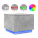 Măsuță de cafea cu lumini LED, gri beton, 50x50x40 cm - WALTI WALTI