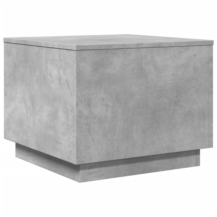 Măsuță de cafea cu lumini LED, gri beton, 50x50x40 cm - WALTI WALTI