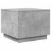 Măsuță de cafea cu lumini LED, gri beton, 50x50x40 cm - WALTI WALTI