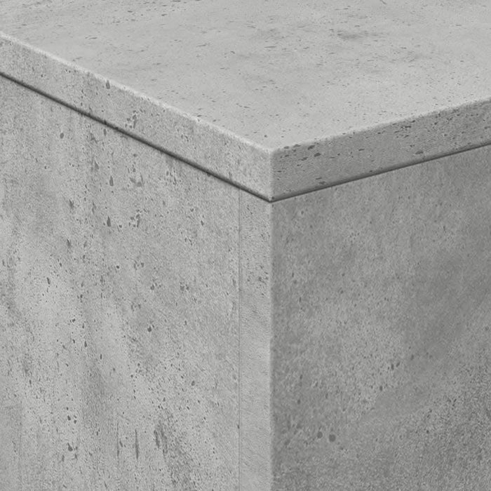 Măsuță de cafea cu lumini LED, gri beton, 50x50x40 cm - WALTI WALTI