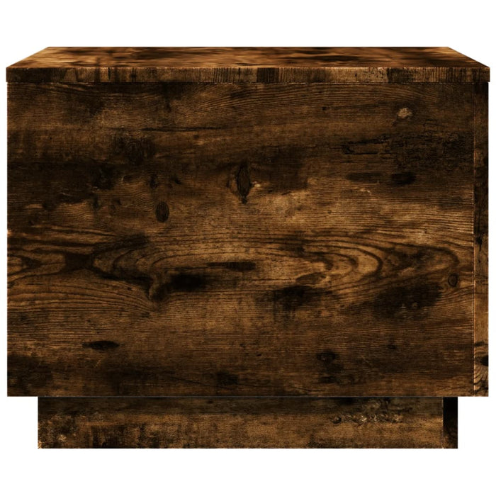 Măsuță de cafea cu lumini LED, stejar fumuriu, 50x50x40 cm - WALTI WALTI