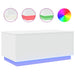 Măsuță de cafea cu lumini LED, alb, 90x50x40 cm - WALTI WALTI
